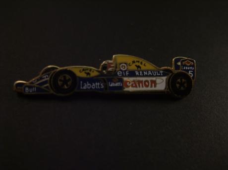 Renault Formule 1 wagen,bestuurderNigel Mansell  1992 (Renault Williams FW14B chassis)